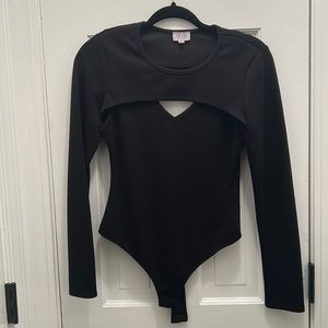 Le Lis black bodysuit